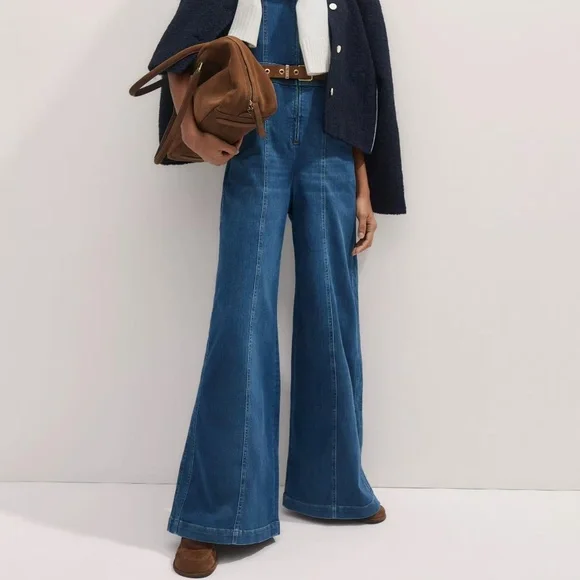 ME+EM Blue Denim Jumpsuit - Picture 9 of 14